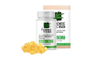 30 gélules CBD 50mg