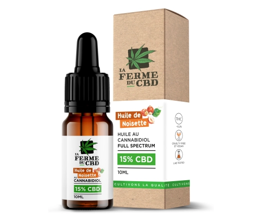 Huile CBD 15% Noisette