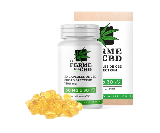 30 gélules CBD 50mg