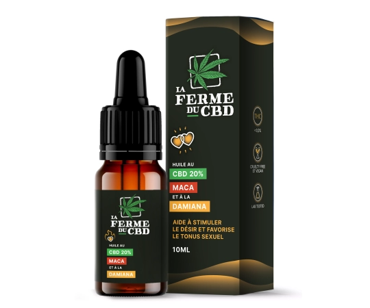 Huile LIBIDO avec Maca et Damiana