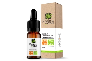 Huile CBG 2,5% / CBD 2,5%